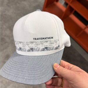 Travis Mathew Golf Men's Drone Footage Hat - White - One Size